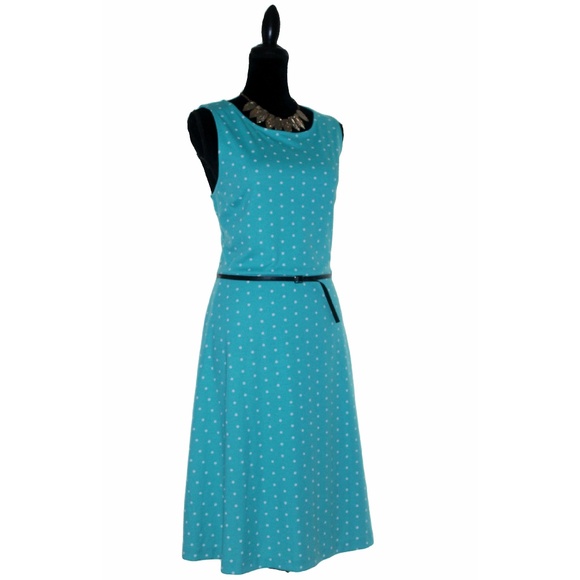 NWOT Talbots Edie Polka Dot Fit & Flare Dress - Picture 3 of 8